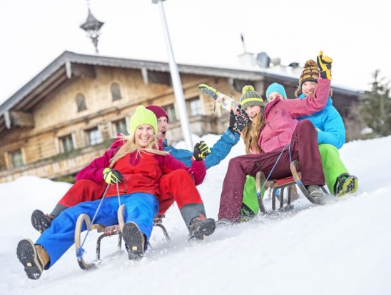 Rodeln beim Sattelbauer in Flachau, Ski amadé © Flachau Tourismus